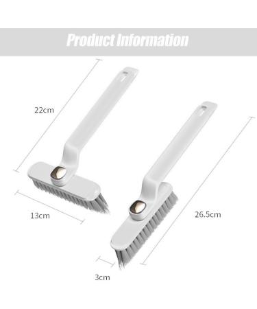 Tvnakdfq 2PCS Cleaning Brush Multi-Function Cleaning Brush Hard Bristle Crevice Space Cleaning Brush 360 Degree No Dead Corners - Buy Online on GoSupps.com