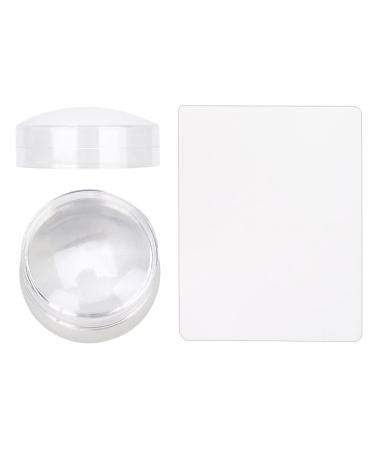 Silicon Nail Art Stamper with Lid - Perfect for Beginners & Professionals - Silver Schaber Stamper for Nail Studios & Nail Art Schools - Buy Online on GoSupps.com