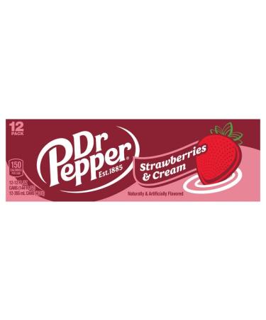 DR PEPPER STRAWBERRIES AND CREAM 355ml x12