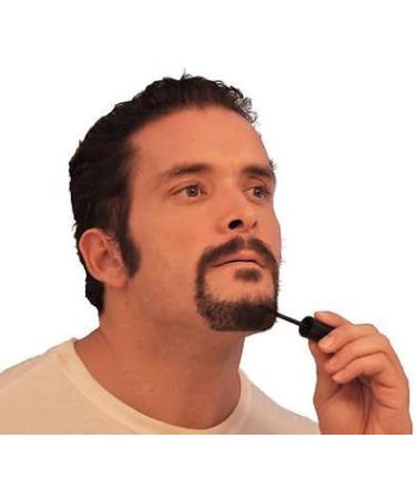 Blackbeard for Men - Temporary Brush On Colour 12ml (0.40oz) - Brown Black (Brown Black X6) 12 ml (Pack of 6) - Buy Online on GoSupps.com