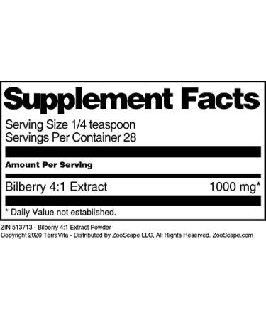 Bilberry 4:1 Extract Powder (1 oz ZIN: 513713) - 3 Pack - Buy Online on GoSupps.com