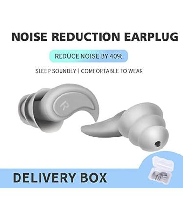 Silicone Ear Plugs for Sleeping - 2 Pairs Reusable & Washable Noise Reduction Earplugs for Sleep, Work, Swimming, Concerts - Blue - Buy Online on GoSupps.com