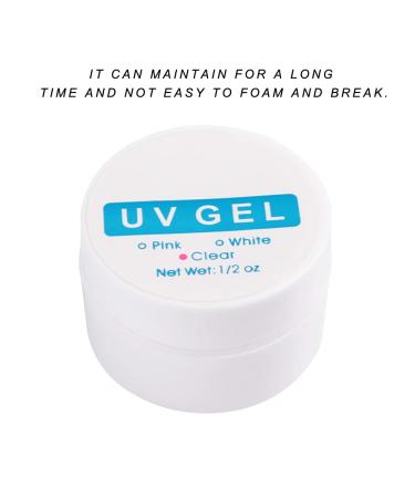 Nail Extension Gel Solid Gel Glue for Nail Tips Manicure UV Gel Builder Nail Glue for Nail Art Rhinestone DIY Manicure Home Salon(Transparent) - Buy Online on GoSupps.com