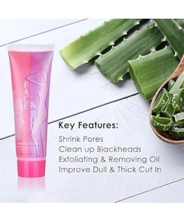 Aloe Vera Face & Body Cleansing Scrub Gel - 100ml | Refresh & Revitalize Your Skin | International Shipping Available - Buy Online on GoSupps.com