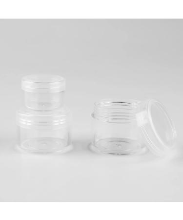 60pcs Transparent Acrylic Cosmetic Containers - 10ml Screw Lid Cans for Lip Balm & Nail Products - Tianzd - Buy Online on GoSupps.com