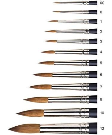 Winsor & Newton Professional Watercolor Sable Brush - Round #1 - Black - Buy Online on GoSupps.com