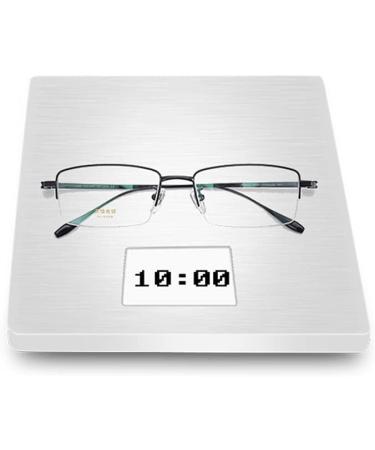 Eyephd Men's HD Anti-Blue Light Reading Glasses - Pure Titan Aspherical Resin Lens +1.0 to +3.0 Gray - Reduce Eye Strain & Enhance Vision - Buy Online on GoSupps.com