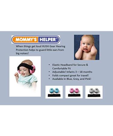 Mommy's Helper Hush Gear Blue Noise Cancelling Headphones | Infant Ear Protection - Buy Online on GoSupps.com