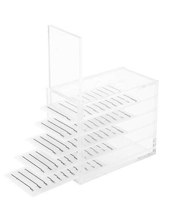 Eyelashes storage box eyelashes box 5 layers fake eyelashes storage false eyelash organizer shell clear false eyelash display box make -up organizer pwrip eyelash extension work