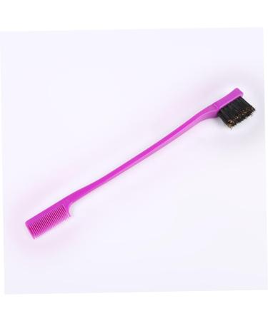 Make Up Brush Portable Toothbrush Type Eyebrow Comb Double-head Makeup Brush Multifunctional Dye Hair Brush Eyebrow Brush Black - Buy Online on GoSupps.com
