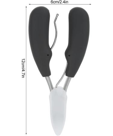 Professional Pointed Head Stainless Steel Nail Scissors for Thick and ingrown Surgical Grade toenail Clippers forParonychia Hard Nails for Men and Women Elderly with Easy Grip Rubber Handle - Buy Online on GoSupps.com