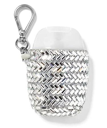 Bath and Body Works Herringbone Gemstones Silver sanitizer Holder