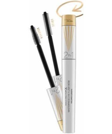 2 x Max Factor Masterpiece 2 in 1 Lash Wow Volume & Length Mascara 7ml - Black - Buy Online on GoSupps.com