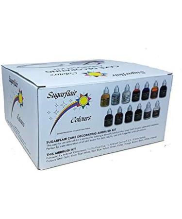 Sugarflair Professional Cake Decorating Airbrush Kit with 12 x Airbrush Colours - Buy Online on GoSupps.com