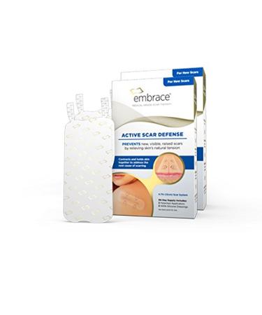 Embrace Active Scar Defense for New Scars FDA-Cleared Silicone Scar Sheets (Size L) 60 Day Supply Large