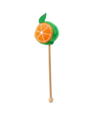 Warmhm plushhammer knocking hammer Massage handy neck massage device Manual impact massager percussion back massager back massage devices tool wooden sluggish foot orange 25x12cm