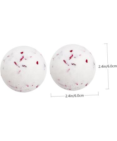  HAPINARY 2pcs bubble bath ball milk BIO pearl rose petals essential oil bombs bath bombs maker take bubble bath sea salt - Buy Online on GoSupps.com