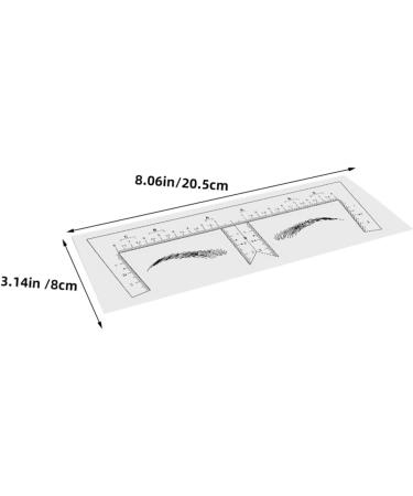 Gogogmee 10pcs Eyebrow Design Ruler Tool Brow Makeup Supplies Eyebrow Guide Stencil Measuring Ruler Make up - Buy Online on GoSupps.com