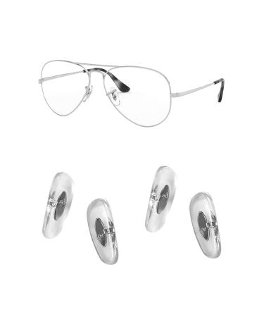 HICYCLE2 RAY-BAN replacement nose pads for AVIATOR RB3025 RB3026 RB3447 RB4263 RB3548 RB3816 RB3548N Sunglassen repair kits for clipping bonus sunglasses bag 2 pair of colorless