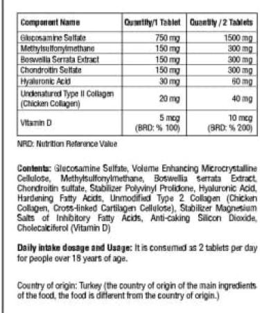 Chondroitin & Glucosamine Combination Supplements - 60 Capsules - Enhanced with MSM Boswellia Vitamin D & Type II Collagen for Joint Health & Pain Relief High-Strength Capsules - Buy Online on GoSupps.com