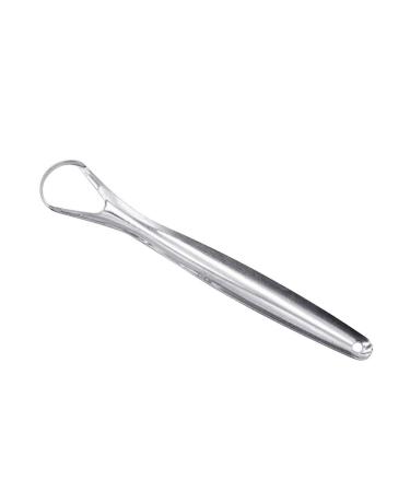Tongue Scraper Stainless Steel Tongue Scraper Oral Care Unpleasant Odor Cleaning Remover Silver