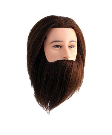 Hairforce training head gentleman with beard 100% real hair 1 pack (1 x 1 piece)