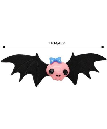PLCPDM Halloween Party Bat Wing Hairpin for Women Child Punk Charm Hair Clip Aesthetics Hair Accessories Green ghost hairpin - Buy Online on GoSupps.com