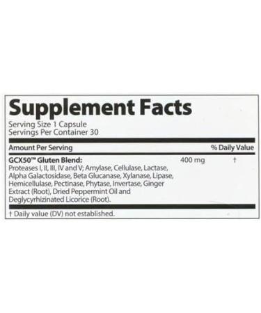 Healthy Natural Systems Gluten Cutter - Digestive Formula Dietary Supplement - 30 Servings Capsules - Fast Acting - Buy Online on GoSupps.com