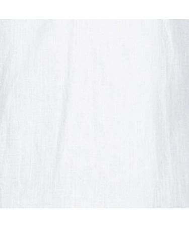 2022 Men's Fashion Cotton Linen Henley V-Neck Shirt - White Medium | Slim Fit Casual Summer Beach Top - Buy Online on GoSupps.com