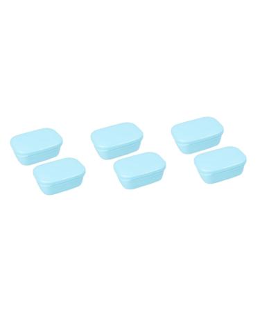 Ciieeo 6 Pcs Bathroom Soap Holder Soap Dish with Drain Soap Storage Case Soap Container Sponge Soap Shower Soap Holder Soap Dish for Shower Soap Case Storage Box Travel Rectangle