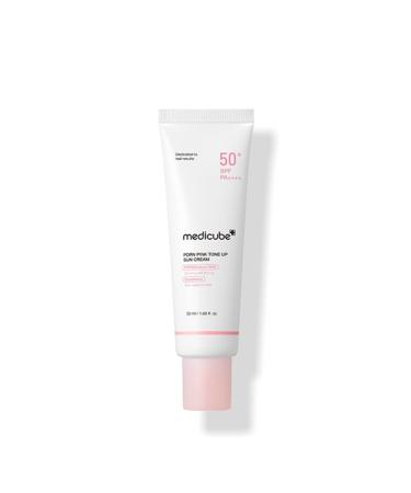 Medicube Cr me Solaire claircissante Pink Tone-Up Cr me solaire rose pour clat uniformit & protection quotidienne