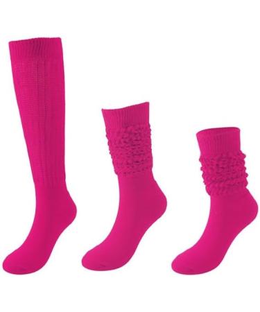 Neon Knit Slouch Socks for Women - 2 Pairs Extra Long Thermosocks | Perfect for Costume Parties Halloween & Streetwear - Buy Online on GoSupps.com