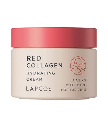 LAPCOS Red Collagen Hydrating Cream (1.69 Fl Oz) New Vegan Formula Face & Neck Moisturizer | Plump Nourish Hydrate Skin with Niacinamide & Collagen