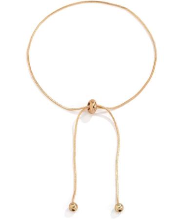 Xerling Simple Boho Gold Silver Adjustable Ankle Bracelet for Women - Minimalist Foot Jewelry in Gold - Buy Online on GoSupps.com