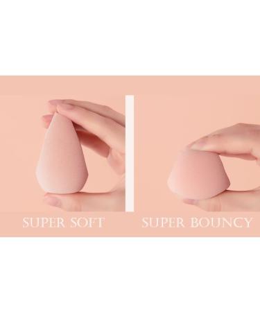 Mclovefy 3Pcs Makeup Sponges - Skin Friendly Ultra Soft Beauty Sponge Set for Flawless Makeup Application - Latex Free & Cruelty Free - Pink - Buy Online on GoSupps.com