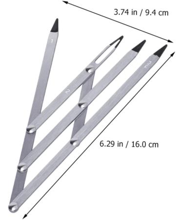 Beavorty 3 pcs tattoo eyebrow ruler mold kit Stainless Steel Eyebrow Ruler Tool eyebrow microblading ruler - Buy Online on GoSupps.com