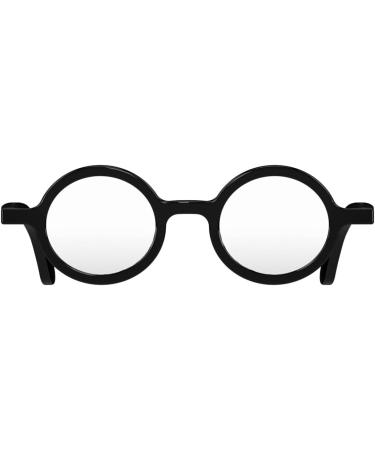LONDON MOLE Stylish Round Reading Glasses | Cool Readers for Men, Women, and Unisex | Gloss Black Frame with Spring Hinges | 1.5x Magnification - Buy Online on GoSupps.com