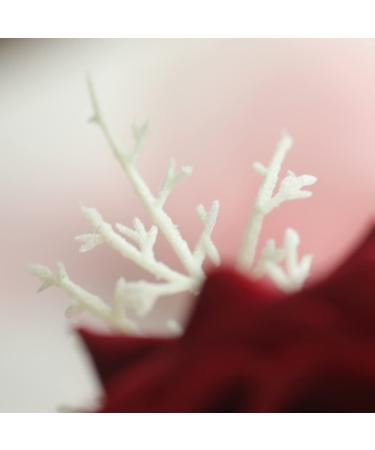Fangsen Deep Red Wedding Rose Flower Hair Comb - Bridal Headpiece for Brides & Bridesmaids - Buy Online on GoSupps.com