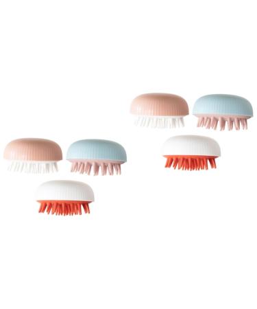 FOMIYES 6 STK Shampoo brush hair accessories hair accessories hairbrush cleaning tool shampoo-brush with a double usage purpose cleaning brush cleaning ridge head wash brush itching