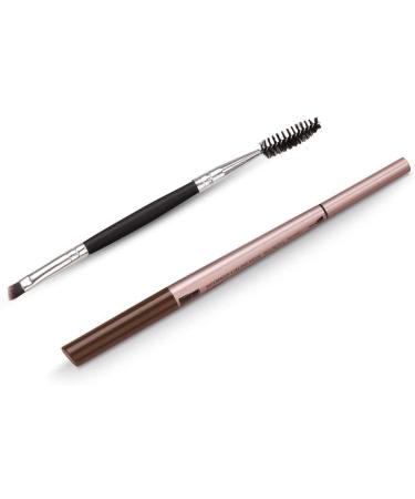 HeyBeauty Eyebrow Pencil with Brow Brush - Light Coffee | Double Ended Automatic Makeup Cosmetic Tool - Buy Online on GoSupps.com