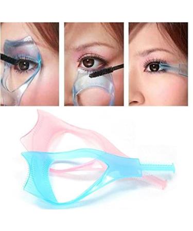 2-Piece Plastic Eyelash Mascara Applicator Set - Beauty Makeup Tools (Blue & Pink) for Perfect Eye Makeup - Buy Online on GoSupps.com