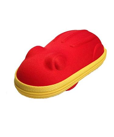 Glasses case in frog and hippo shape in different colors red
