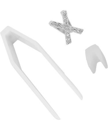 Metal Teeth Brace for Party Fashionable Jewelry Decoration Plated English Letter X Fits Most Tooth Sizes Portable - Buy Online on GoSupps.com