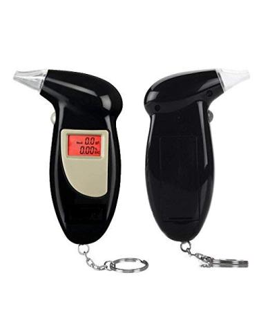 2018 Professional Alcohol Breath Tester Breathalyzer Analyzer Detector Test Keychain Breathalizer Breathalyser DeviceLCD Screen