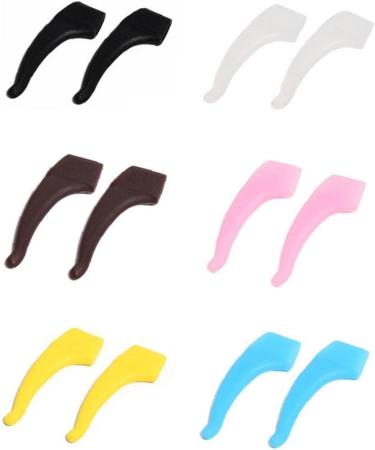 TOSSPER 10-Piece Anti-Slip Ear Hooks for Eyeglasses | Silicone Grip Accessories | Random Color | Ideal for Secure Fit & Comfort - Buy Online on GoSupps.com