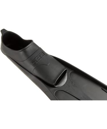 SEAC Shout Adult Long Fins 9.5-10 Black - For Scuba Diving, Freediving & Spearfishing - Buy Online on GoSupps.com