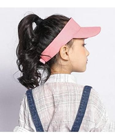 Kids Adjustable Sun Visor Cap - UV Protection Athletic Hat for 5-12 Years Old - Pink - Buy Online on GoSupps.com