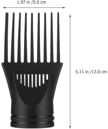 FRCOLOR 2pcs Blower Dryer Comb Attachment Hair Styling Accessories - Hair Dryer Concentrator Nozzle for Straightening Wavy Curly Hair - Buy Online on GoSupps.com