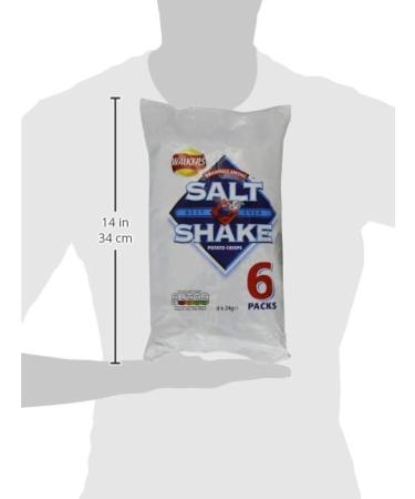 Walkers Salt & Shake Multipack Crisps 6x24g | Premium product | Suitable for vegetarians | Multipack crisps for lunch and snacking. - Buy Online on GoSupps.com