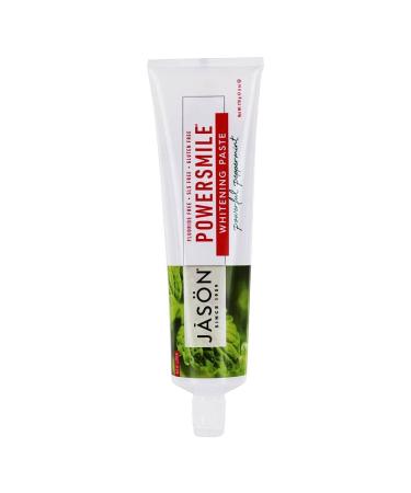 JASON Powersmile Whitening Fluoride-Free Toothpaste Powerful Peppermint 6 Ounce Tube Peppermint Toothpaste 6 Ounce (Pack of 1) - Buy Online on GoSupps.com